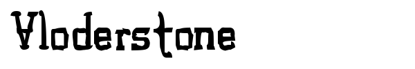 Vloderstone font preview
